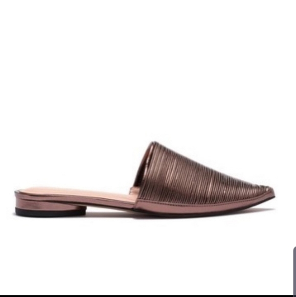 🎉 Avec les Filles Alessia Leather Bronze Mules.  SIZE 6 - Picture 3 of 7